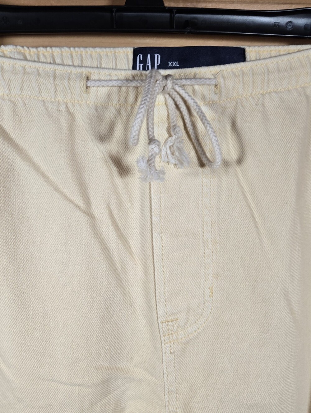 Gap Super Light Wide Leg Denim Easy Pant Women's XXL Yellow Pull On Stretch NWT